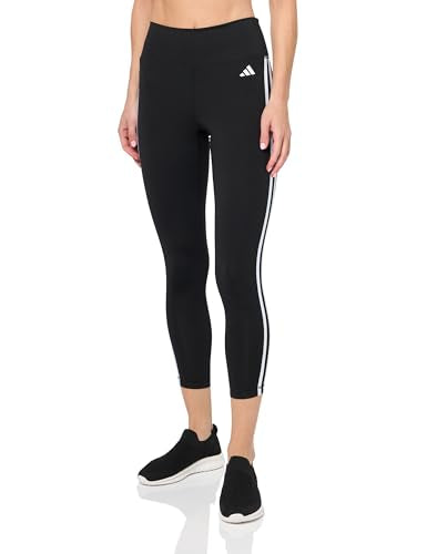 adidas Damen Train Essentials 3-Stripes High-Waisted 7/8 Leggings, Black, im Sale