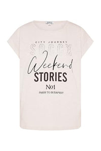 Thumbnail for SOCCX Damen T-Shirt mit Logo aus Schmucknieten Black Xs im Sale