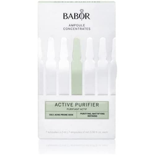 BABOR Active Purifier, Serum Ampoules for the Face, With Tea Tree Oil for Reduced Impurities, Vegan Formula, Ampoule Concentrates, 7 x 2 ml on Sale