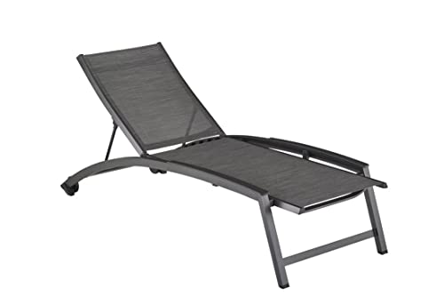 Kettler Rollliege Forma ii 0104715-7600 Liegen Forma II Anthrazit/graphit Aluminium/Outdoorgewebe L/B/H ca. 205/80/42 cm im Sale