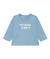 Thumbnail for Petit Bateau Baby Jungen Langarm-T-Shirt, Blau Smoking, 12 Monate im Sale