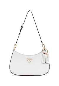 Thumbnail for GUESS Women Noelle TOP Zip Shoulder Bag, Weiß im Sale