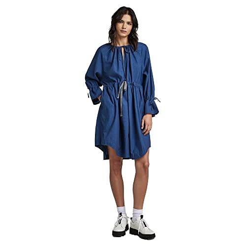 G-STAR RAW Damen Sniper Kleid, Blau (Rinsed D23004-D309-082), im Sale