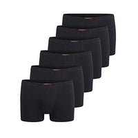 Thumbnail for Götzburg Boxer Shorts Men's 6-pack Underpants made of natural cotton (black-dark-uni) 8 on Sale