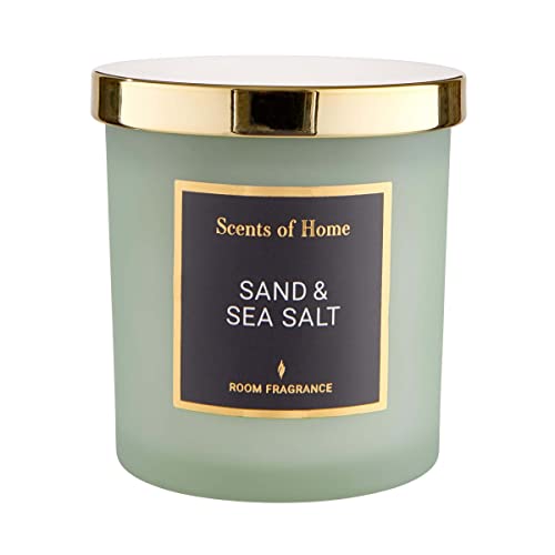 BUTLERS Duftkerze im Glas mit Deckel -Cashmere & Amber SCENTS of Home- Natürliche Sojawachs-Kerze 30 Std. Brenndauer | Aromakerzen & Aromatherapie-Duft für den Winter im Sale