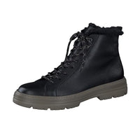 Thumbnail for Paul Green Damen Schnürstiefelette mit Warmfutter, Frauen Schnürstiefeletten,Warm gefüttert,Stiefel,Bootee,Booties,Schwarz (Black),39 im Sale