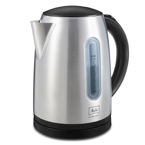 Wasserkocher - MELITTA - Prime Aqua, Edelstahl, 1,7 L, 2200 W, herausnehmbarer Kalkfilter, LED Beleuchtung, 1018-02 im Sale