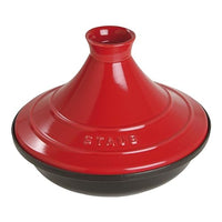 Thumbnail for STAUB Tajine, 28 cm, Gusseisen, mit Deckel aus Keramik, für traditionelle marokkanische Gerichte, Schwarz/Kirschrot im Sale