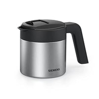 Thumbnail for Siemens Thermo-Kaffeekanne TZ40001, direktes Brühen aus dem Kaffeevollautomaten, Warmhaltefunktion, Schiebedeckel, leicht zu reinigen, perfekt für EQ500, EQ700, EQ6 plus und EQ900, 1 L, Edelstahl im Sale
