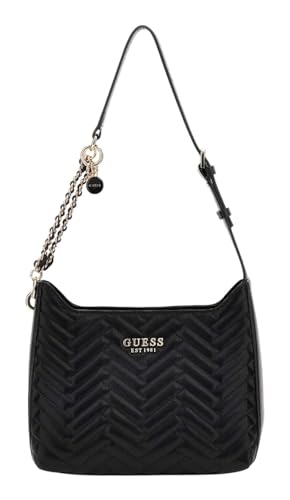 GUESS Damen Anning Shoulder Bag Umhängetasche, Schwarz im Sale