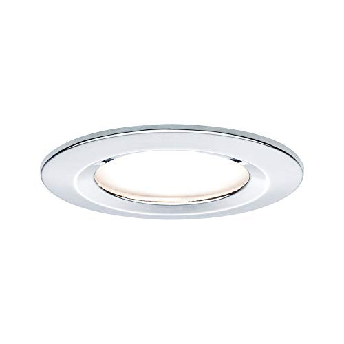 Paulmann 93874 Nova Plus LED Einbauleuchte inkl. Coin Basisset starr IP44 rund 78mm 3x6W 30V dimmbar 2700K Chrom Spot Einbaustrahler im Sale
