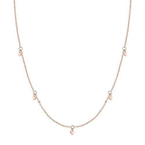 Tamaris necklace TJ-0118-N-45 IP rose gold on sale