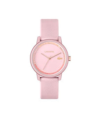 Thumbnail for Lacoste analog quartz watch for women from the Lacoste.12.12 GO collection with champagne-colored silicone strap - 2001288 on sale