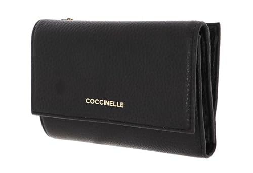 Coccinelle Metallic Soft Leather Wallet 14 cm on Sale