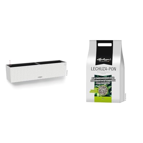 Lechuza BALCONERA Cottage 80 weiß 15610 & PON 18 Liter Pflanzsubstrat, Neutral im Sale