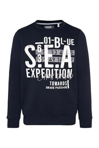Thumbnail for Camp David Herren Sweatshirts mit Label Prints und Stickereien Light Grey Melange 4 im Sale