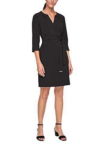 s.Oliver Damen 150.11.899.20.200.2105275 Kleid, 9999 schwarz, 36 im Sale