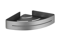 Thumbnail for WENKO Montella corner shelf, made of stainless aluminum, for storing bathroom utensils, 30 x 5 x 22 cm, anthracite on sale