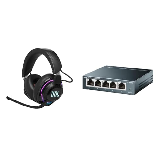 JBL Quantum 910 Over-Ear Gaming Kopfhörer & TP-Link TL-SG105 5-Ports Gigabit Netzwerk Switch im Sale