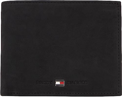 Tommy Hilfiger Herren Geldbeutel Johnson mit Münzfach, Schwarz (Black), Einheitsgröße im Sale