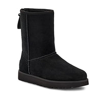 Thumbnail for UGG Damen Classic Short Logo Zip Klassischer Stiefel, Black, EU im Sale