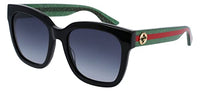 Thumbnail for GUCCI Womens GG0034SN Sunglasses, Black-Green-Grey, 54 im Sale