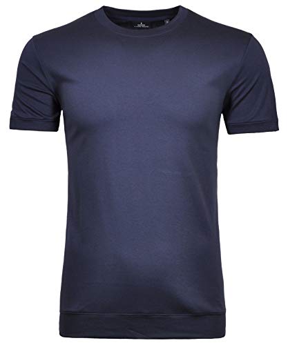 RAGMAN Herren Pima T-Shirt Rundhals mit Bündchen , Dunkelblau-711 im Sale