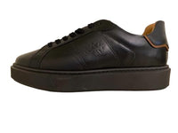 Thumbnail for La Martina - Sneaker aus schwarzem Leder, dicke Sohle, Schnürsenkel, Details aus Leder, Schwarz , 45 EU im Sale