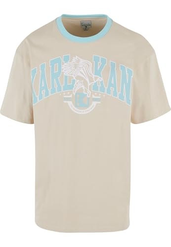 Karl Kani OG Eagle Print Tee Light Sand/Light Blue, im Sale