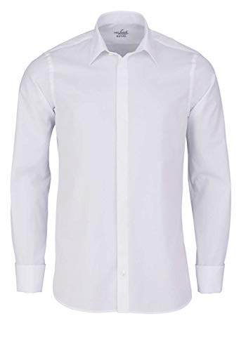 Van Laack Herren SCALO-DSFN Freizeithemd, Weiß (Weiß 000), 43 im Sale