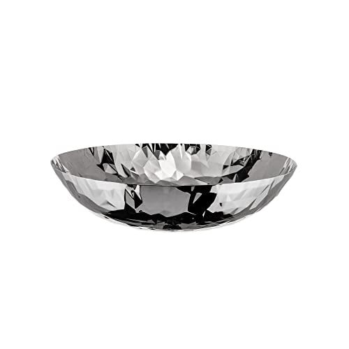 Alessi Joy Nummer 1 Tafelaufsatz aus Edelstahl 18/10 glänzend poliert, 10.5 x 37.7 x 26 cm im Sale