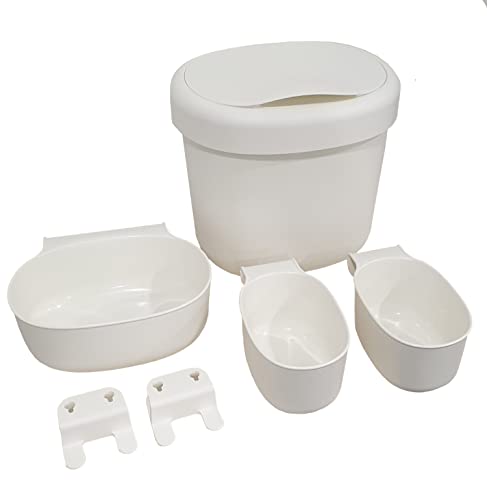 Ikea containers, set of 4, white, 27 x 23 x 26 cm; 399.16 g