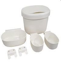 Thumbnail for Ikea containers, set of 4, white, 27 x 23 x 26 cm; 399.16 g