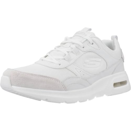 Skechers Women's Skech Air Court Cool Avenue, Cream Leather Mesh Trim, 35.5 EU on Sale