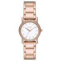 Thumbnail for DKNY Damenuhren Soho, Dreizeigeruhrwerk, 24mm Rose Gold Edelstahlgehäuse mit Edelstahlarmband, NY2308 im Sale