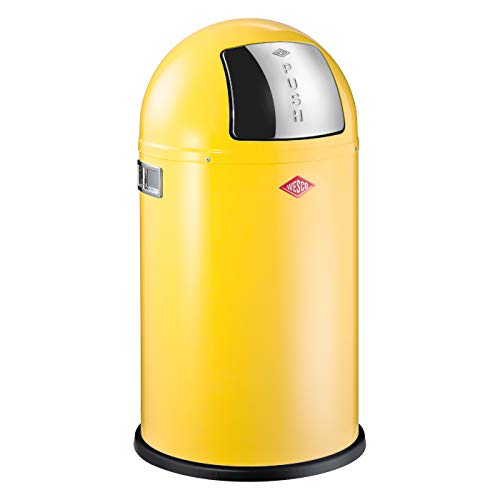 Wesco Pushboy Junior waste bin 22 liters lemon yellow