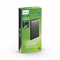 Thumbnail for Philips Bustan LED Outdoor Sockelleuchte (40 W), wetterfeste Außenleuchte mit warmweißem Licht, energiesparende LED Beleuchtung, anthrazit im Sale