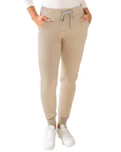 CLINIC DRESS Pants | coffee | Women's pull-on nursing pants | Workwear | Stretch cuffs | Suitable for industrial laundry | Washable up to 75 degrees | Coffee on sale
