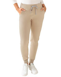 Thumbnail for CLINIC DRESS Pants | coffee | Women's pull-on nursing pants | Workwear | Stretch cuffs | Suitable for industrial laundry | Washable up to 75 degrees | Coffee on sale