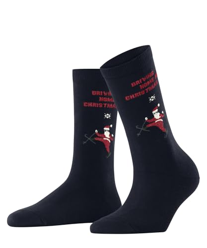 Burlington Damen Socken Skiing Santa W So Baumwolle gemustert 1 Paar, Blau Marine 6120, 36-41 im Sale