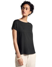Thumbnail for STREET ONE Damen A321765 Struktumix-T-Shirt, Black, 42 im Sale