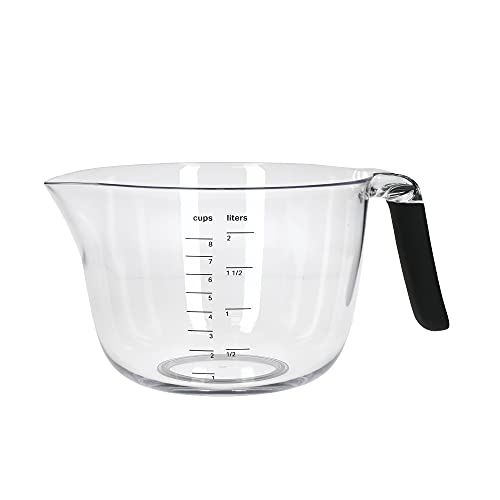 KitchenAid Rühr- und Messschüssel mit Griff, 2 Liter (8 Cups) Kapazität, Spülmaschinenfest – Schwarz im Sale