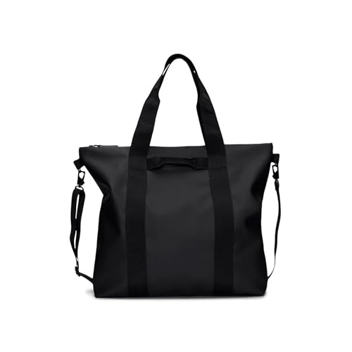 RAINS Unisex Erwachsene Shopper Tote Bag W3 Schwarz O im Sale