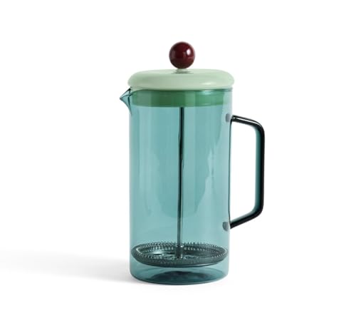 Hay French coffee press made of durable borosilicate glass, color: Aqua, dimensions: D: 15 cm, H: 19.5 cm, capacity: 1 l, AB396-A938 on sale