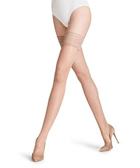 Thumbnail for FALKE Damen Stay-Ups Seidenglatt 15 DEN W Stu transparent einfarbig 1 Paar, Schwarz Black 3009, im Sale