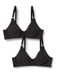 Thumbnail for Only the 2-pack cotton bra, wire-free, double-layered soft cup bra, soft, comfortable, invisible, seamless under clothing, women's sale
