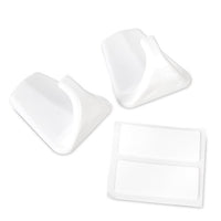 Thumbnail for Wenco 2 Maxi Adhesive Hooks, Trapezoidal, 4 cm, Plastic, White, 519199 on Sale