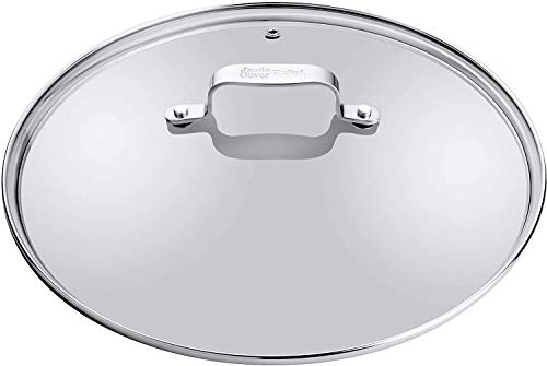 Jamie Oliver by Tefal Pfannen- und Topfdeckel 28cm, Glasdeckel mit Edelstahlrand, Dampfauslassventil, Überlaufschutz, spülmaschinengeeignet, exklusive Jamie Oliver Gravur am Deckelgriff, B89987 im Sale