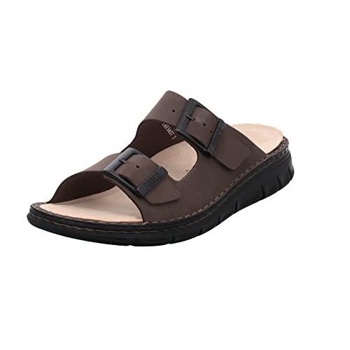 Finn Comfort Men's Mules Sandals Cayman-S Mules Nubuck Leather Footbed Comfortable Leisure Plain Mules Removable Footbed Leather on Sale