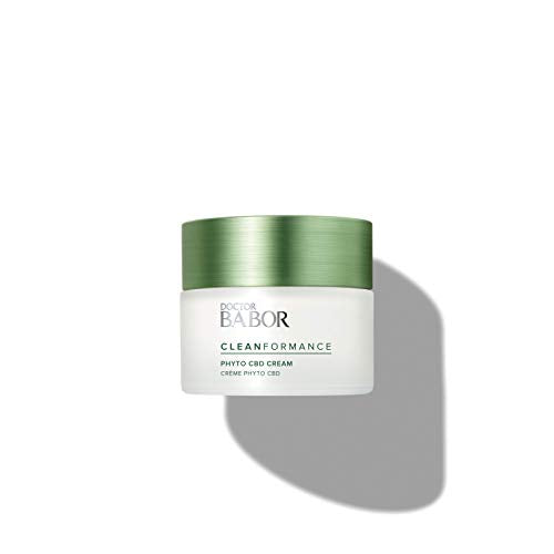 DOCTOR BABOR CLEANFORMANCE CBD Face Cream for stressed and damaged skin, with cannabidiol, vegan formula, Phyto CBD Cream, 1 x 50 ml on sale